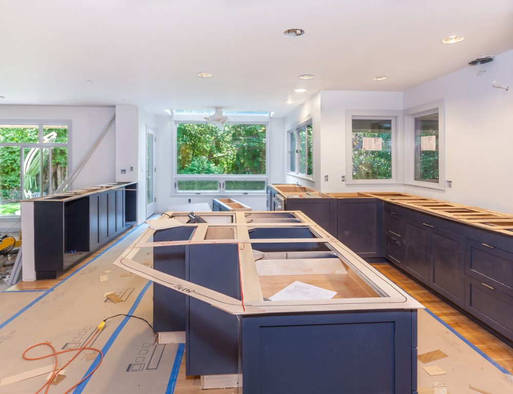 Templating kitchen countertops