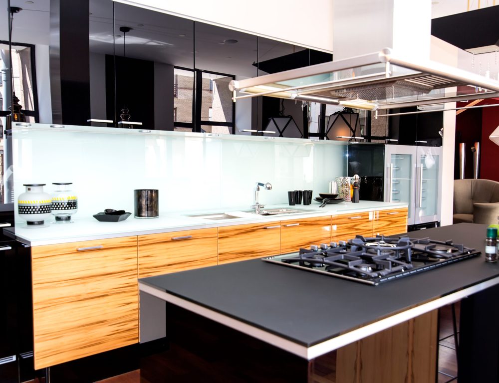 Kitchen interior with nice kitchen appliances